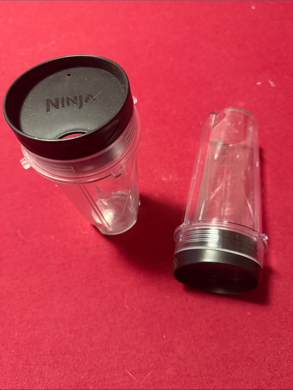 Ninja Clear Personal Blender Cups with Black Lids 2